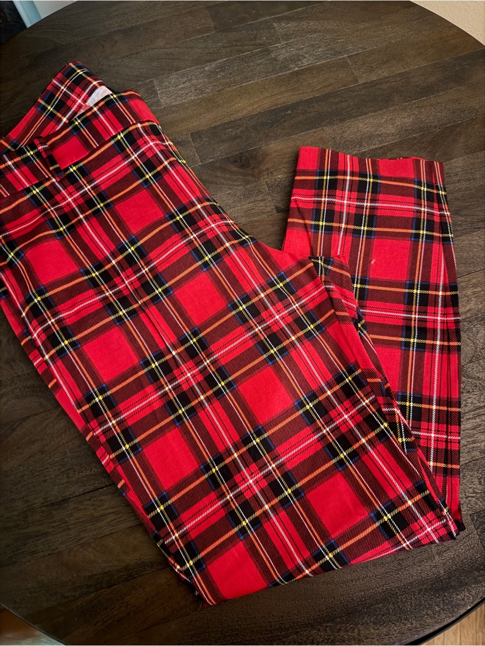 J. Crew Red Plaid Winnie Pant